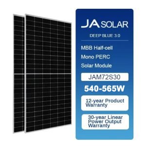 JA Solar P-type Monofacial JAM72S30 540w,545w,550w,555w,560w,565w