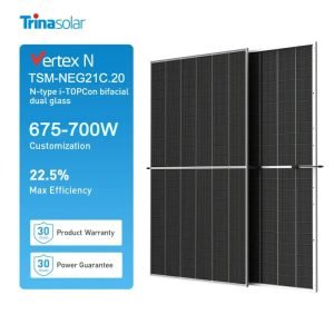 Trina Bifacial Dual Glass Monocrystalline Module 675w, 680w,685w,690w,700w